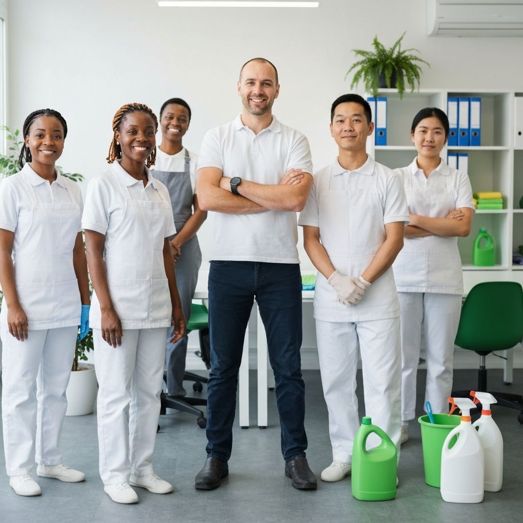 OrbiPro professional cleaning team in action